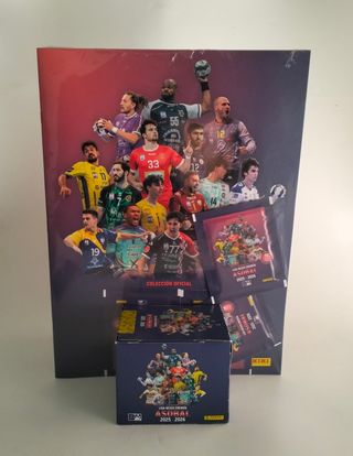 Panini Liga Asobal album + caja 36 sobres