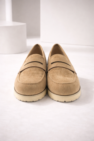 Mocasines Andrés Machado Beige/Marrón