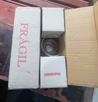 6 vasos Aguila vintage 1985/90 en su caja original
