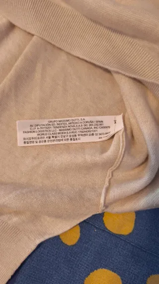 Jersey Massimo Dutti Mujer Beige talla M-L