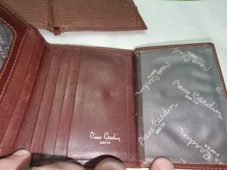 Lote 4 Carteras Piel Marrón y Negra