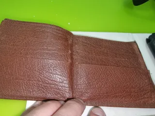 Lote 4 Carteras Piel Marrón y Negra