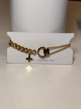 Pulsera Acero Quirúrgico Doble Cadena