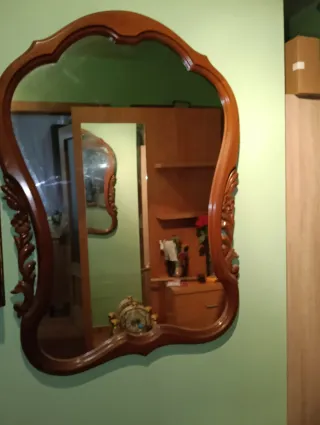 Consola/Entradita Madera y Mármol