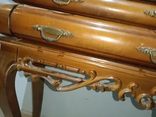 Consola/Entradita Madera y Mármol