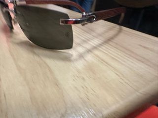 Gafas Cartier Marrón y Dorado