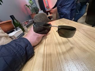 Gafas Cartier Marrón y Dorado