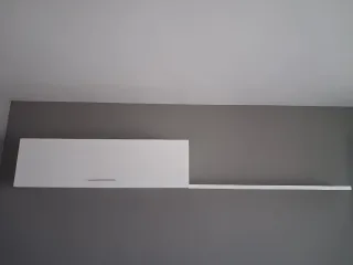 Mueble modular salón blanco