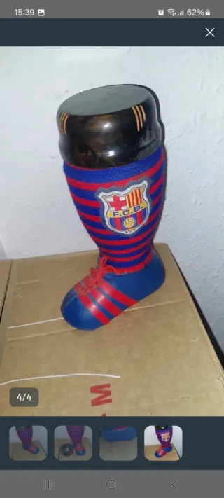 Botella antigua decorada