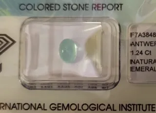 Smeraldo Naturale Ovale 1.24 Ct