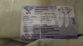 Smeraldo Naturale Ovale 1.24 Ct