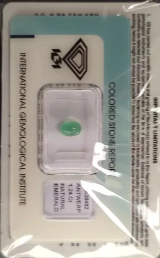 Smeraldo Naturale Ovale 1.24 Ct
