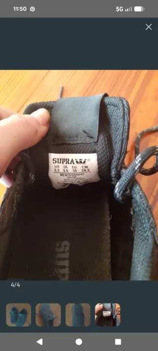 Zapatillas Supra Negras