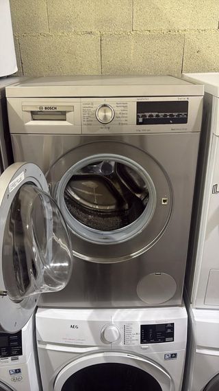 Lavadora Bosch en acero