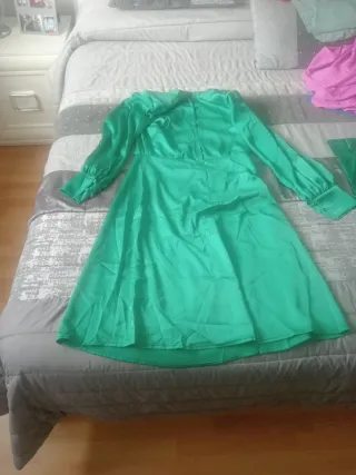 Vestido verde fiesta boda