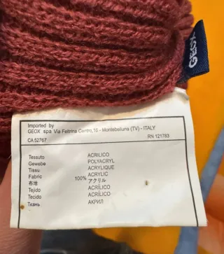 Berretto Geox Uomo Rosso