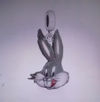 Charm Bugs Bunny plata 925