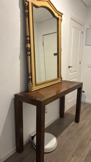 Mesa consola de madera