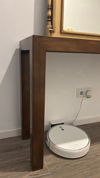 Mesa consola de madera