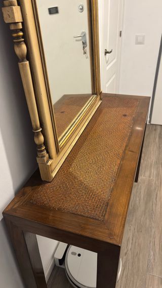 Mesa consola de madera