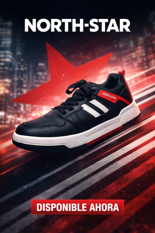 Zapatillas NORTHSTAR Negras y Rojas