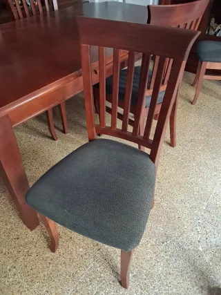 Conjunto comedor madera