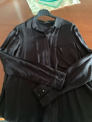 Blusa Negra Bershka Talla XS/S