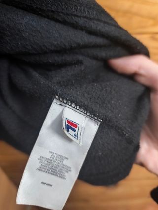 Forro Polar Fila Color Negro Talla M.