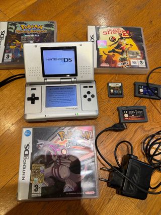 Nintendo DS Lite Argento + Pokémon Perla