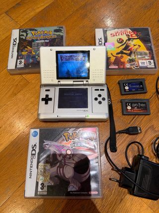 Nintendo DS Lite Argento + Pokémon Perla