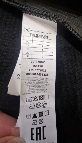 Giacca Tezenis bimateriale con cintura L