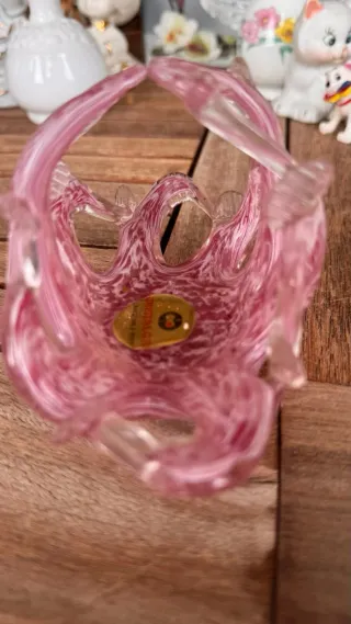 Vasetto in vetro di Murano rosa