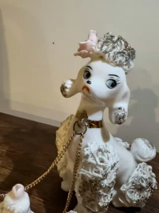 Set 3 Cagnolini Ceramica Japon Dorato