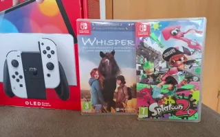 Nintendo Switch OLED + Mario Kart + Volantes