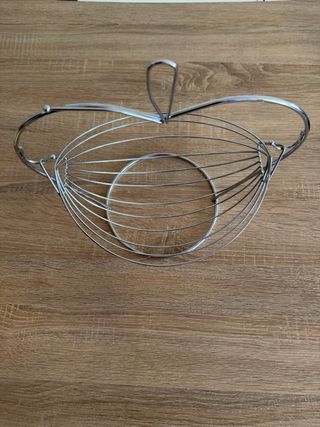 Frutero Diseño Manzana Acero Inoxidable