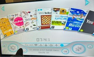Nintendo Wii con SD e giochi