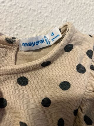 Vestido Mayoral + bolsito a juego. 4 años