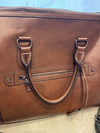 Bolsa de fin de semana de piel