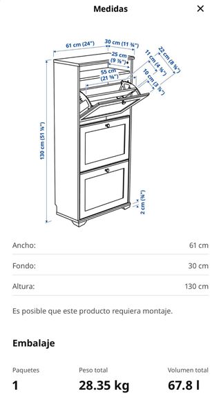Zapatero 18 pares zapatos
