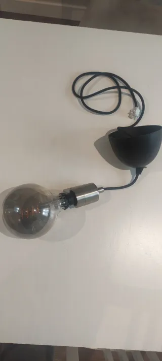 Lámpara Techo Casquillo + Bombilla Ikea