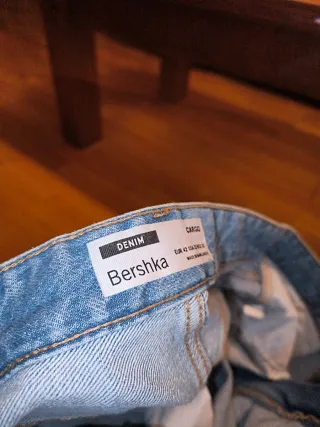 Pantalones vaqueros cargo azules