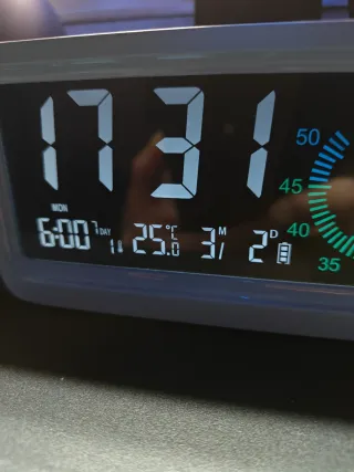 Reloj despertador digital inalámbrico