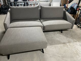 Sofá 2 plazas + butaca + reposapiés