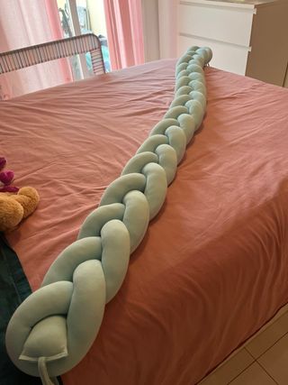 Trenza chichonera color menta