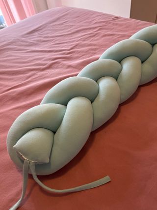 Trenza chichonera color menta