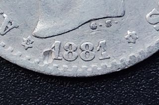 Moneda Alfonso XII 50 céntimos 1881 (*8-1)