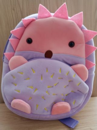 Mochila Erizo Infantil Morada