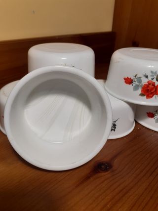 6 Mini Cuencos con Rosas Rojas arcopal