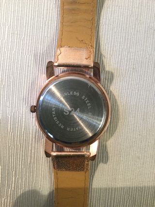 Reloj Hello Kitty chapado oro rosa con strass