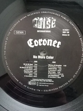 Coroner - No More Color - Noise Int.